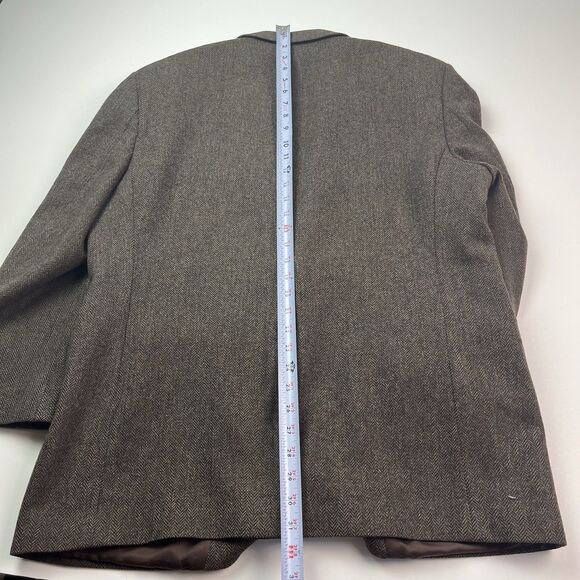 Brooks Brothers 1818 Madison Wool Tweed Blazer 46R Sport Coat Classic Preppy Vtg - Picture 12 of 16